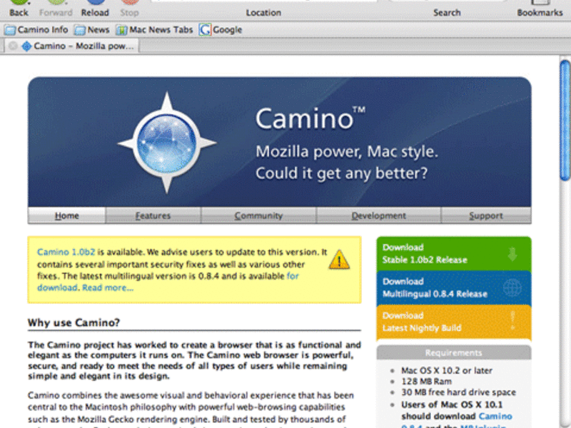 Camino Web Browser Download Mac